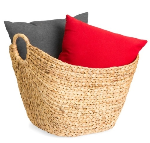 Large Multi-Purpose Seagrass Storage Basket w/ Handles, Appears New - Lot 112