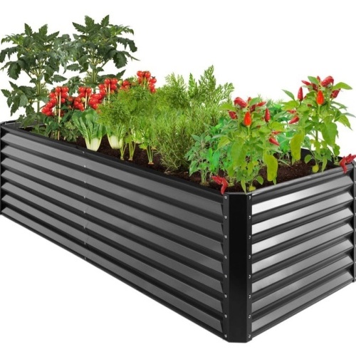 Outdoor Metal Raised Garden Bed for Vegetables, Flowers, Herbs - 8x4x2ft, E-Commerce Return - Lot 123