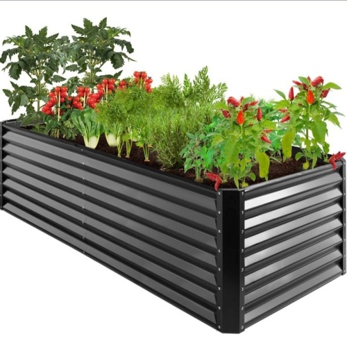 Outdoor Metal Raised Garden Bed for Vegetables, Flowers, Herbs - 8x4x2ft, Appears New - Lot 190
