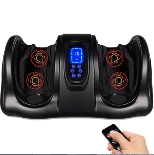 Therapeutic Foot Massager w/ High Intensity Rollers, Remote, 3 Modes, Black, Powers On, E-Commerce Return/Appears New - Lot 235