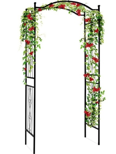 Steel Garden Arch Arbor Trellis for Climbing Plants - 92in, Appears New - Lot 283