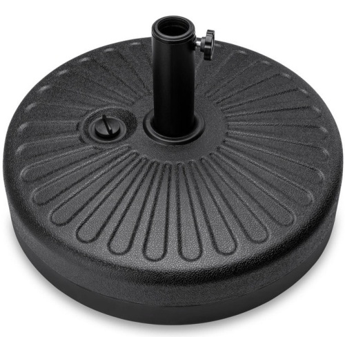 Plastic Patio Umbrella Base Pole Holder Accessory w/ Adjustable Knob, Appears New - Lot 513