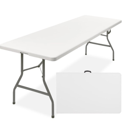 8ft Portable Folding Plastic Dining Table w/ Handle, Lock, E-Commerce Return - Lot 479