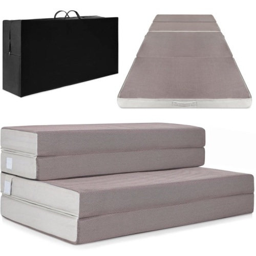 Folding Portable Mattress Topper w/ Plush Foam - 4in, Twin, Appears New - Lot 465