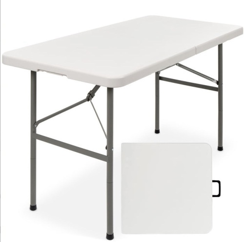 4ft Portable Folding Plastic Dining Table w/ Handle, Lock, E-Commerce Return/Appears New - Lot 111