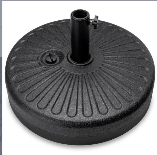 Plastic Patio Umbrella Base Pole Holder Accessory w/ Adjustable Knob, Appears New - Lot 293