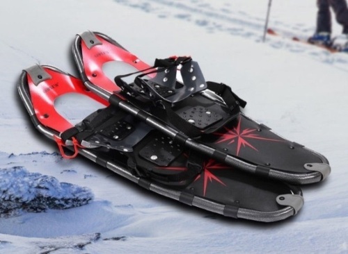 All Terrain Sports Snowshoes W/ Walking Poles & Free Carrying Bag, Appears New/Damaged Box - Lot 297