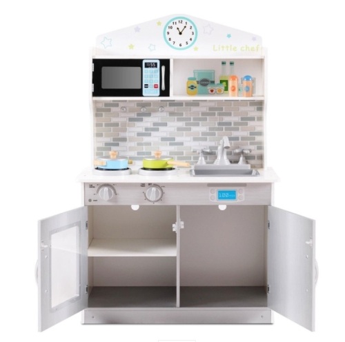 Kids Wooden Pretend Cooking Playset, Appears New - Lot 302
