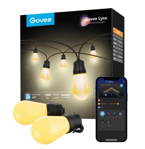 Govee Warm White Outdoor String Lights, Works, Appears New - Lot 49