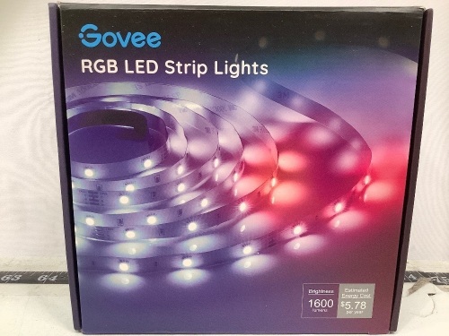 Govee LED Strip Lights, Powers Up, E-Comm Return - Lot 77