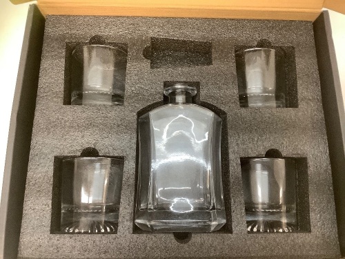 Nesivo Whiskey Decanter Set, Missing Stopper - Lot 97
