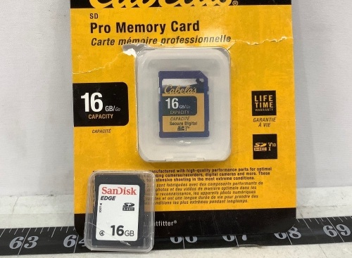 Lot of (2) SD Cards, E-Comm Return - Lot 118