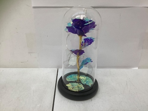 Beauty & Beast Purple Rose in Case, Appears New - Lot 160