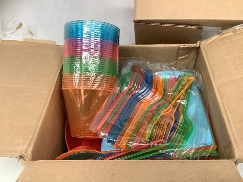2 Boxes Bright Neon Party Sets, E-Comm Return - Lot 165