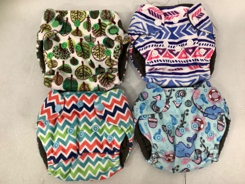 Reuseable/Washable Infant Diapers, 4 Pack, New - Lot 243