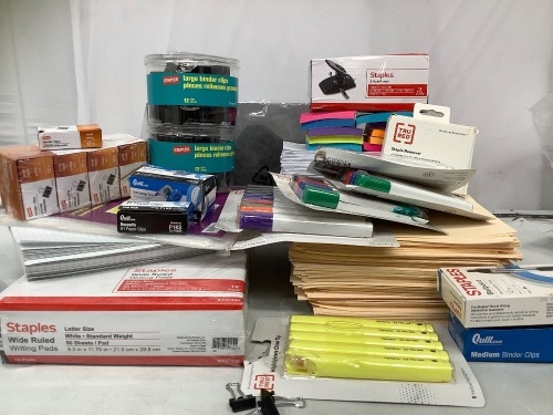 Box of Misc Office Supplies, E-Comm Return - Lot 297