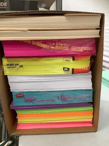 Lot of Card Stock, Colored Paper & File Folders, Quanity Unknown, E-Commerce Return - Lot 302