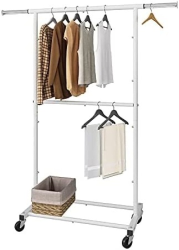 Simple Trending-Double Rod Clothing Rack, Appears New - Lot 308