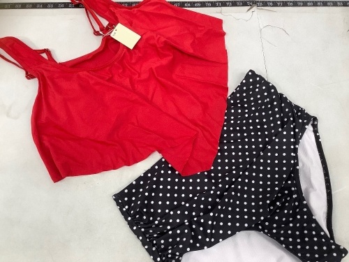 Womens 2 Pc Swimsuit, XXL, Appears New - Lot 324