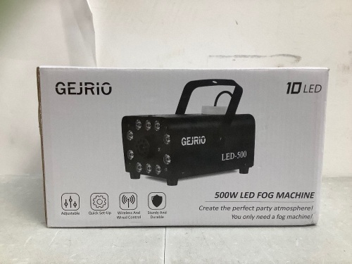 500W LED Fog Machine, Powers Up, E-Comm Return - Lot 332