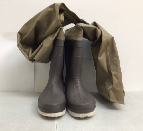 Mens Felt Sole Hip Waders, Size 9R - Lot 341