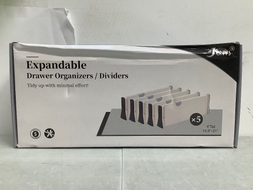 Expandable Drawer Organizers/ Dividers, E-Comm Return - Lot 412
