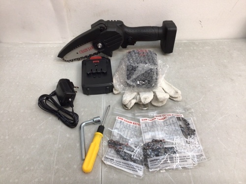 Mini Chainsaw, Powers Up, E-Comm Return - Lot 448