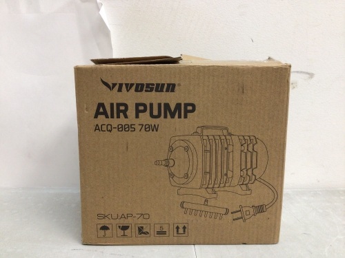 Vivosun Air Pump, Powers Up, Appears New - Lot 470