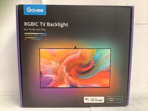Govee RGBIC TV Backlight, Works, Appears New - Lot 527
