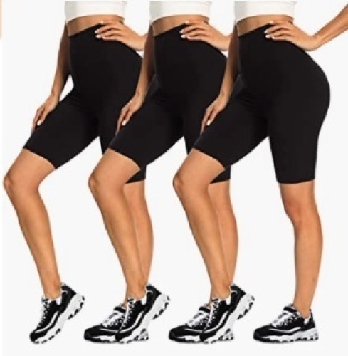GAYHAY 3 Pack Biker Shorts for Women, L/XL, New - Lot 181