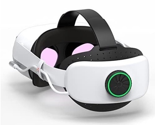 BUSQUEDA Adjustable Head Strap w/ Battery for Oculus Quest 2, Untested, Appears New - Lot 59