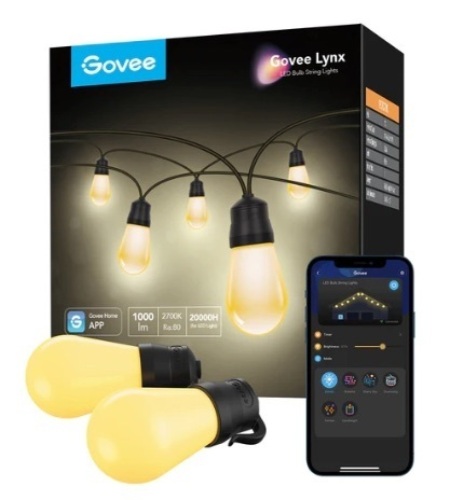 Govee Warm White Outdoor String Lights, Works, Appears New - Lot 99
