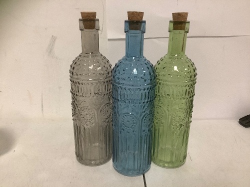 Lot of (3) Glass Bottles, Appears New - Lot 310