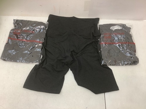 Womens Biker Shorts, S/M, 3 Pack, E-Comm Return - Lot 313