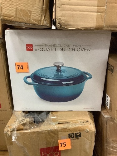 Enameled Cast Iron 6 Quart Dutch Oven - Lot 74