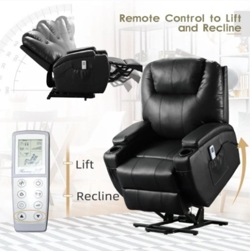 MASSAGE RECLINER CHAIR WITH HEAT - Lot 212