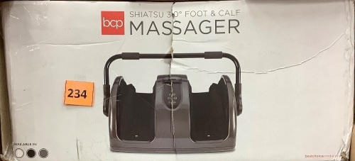 Reflexology Shiatsu Foot Massager w/ High-Intensity Rollers, Remote Control - Lot 234
