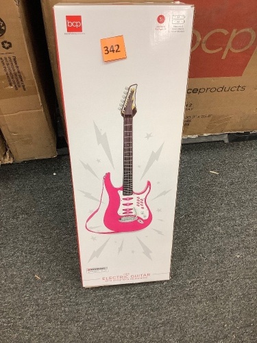 Kids Electric Guitar w/ Amplifier and Microphone - Lot 342