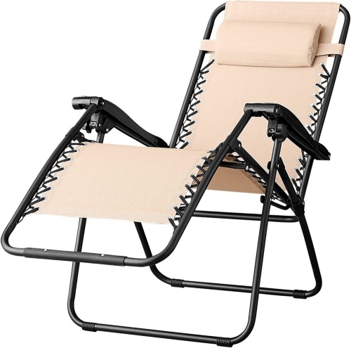 Zero Gravity Chairs, Tan - Lot 424