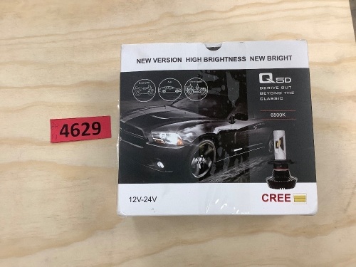 High Power 6500k White H11 CREE LED Low Beam Headlight Lights Bulbs - Lot 4629