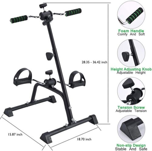 Pedal Exerciser Bike Hand Arm Leg and Knee Peddler - Lot 4736