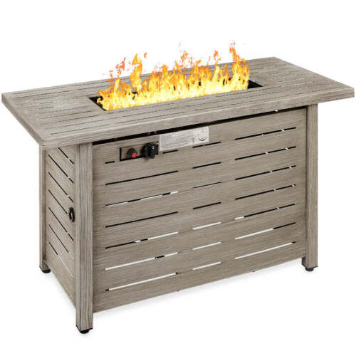 50,000 BTU Steel Propane Gas Fire Pit w/ Auto Ignition - Lot 4882