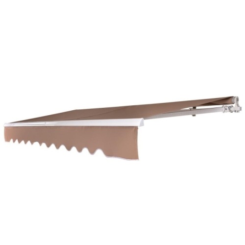 13' x 8' Retractable Patio Awning, Sandy Color - Lot 99