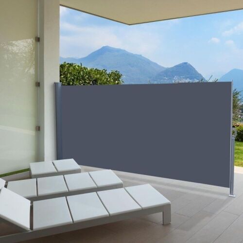 63"x118" Rectractable Side Awning - Gray - Lot 127