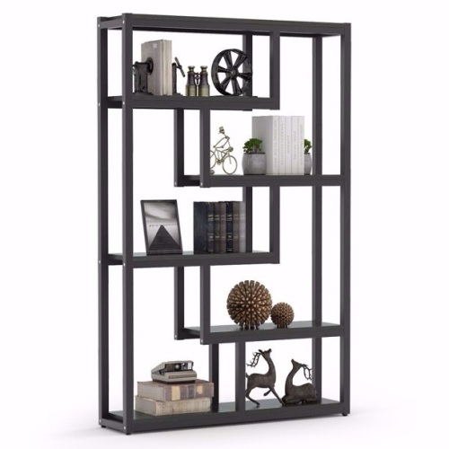 Tribesigns 5-Shelf Modern Bookshelf, Open Display Shelves with Sturdy Metal Frame, Black  - Lot 297