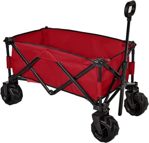 Folding Utility Wagon - Red - Lot 441