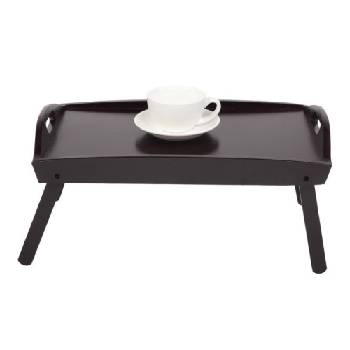 Foldable Bamboo Breakfast Table Serving Tray, Labtop Desk, Bed Table - Lot 725