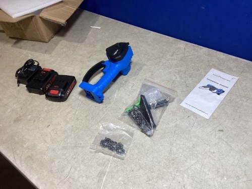 Mini Cordless Electric Chain Saw  - Lot 749