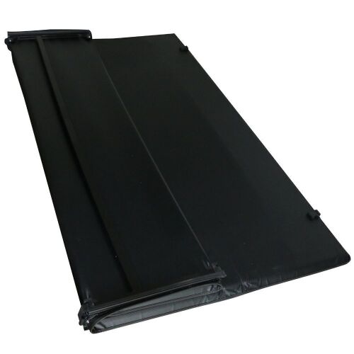 6.5ft 4-Fold Tonneau Cover for GMC Sierra, Chevy Silverado 1500, 2500HD, - Lot 750