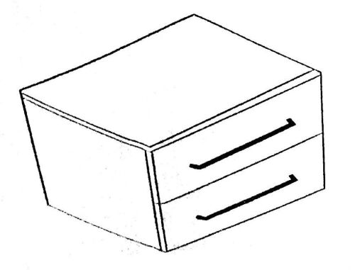 Insma Night Stand - White - Lot 1196